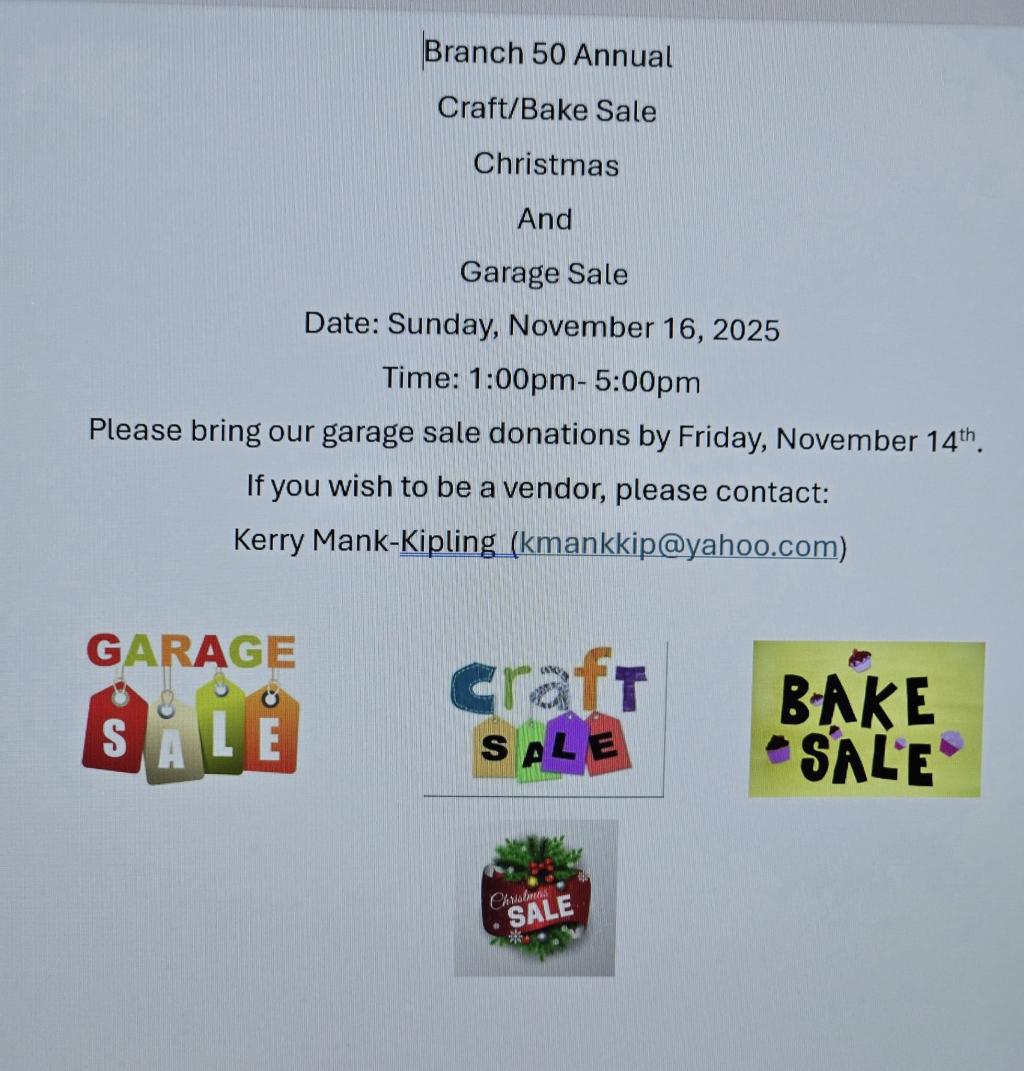 Craft and Bake Sale