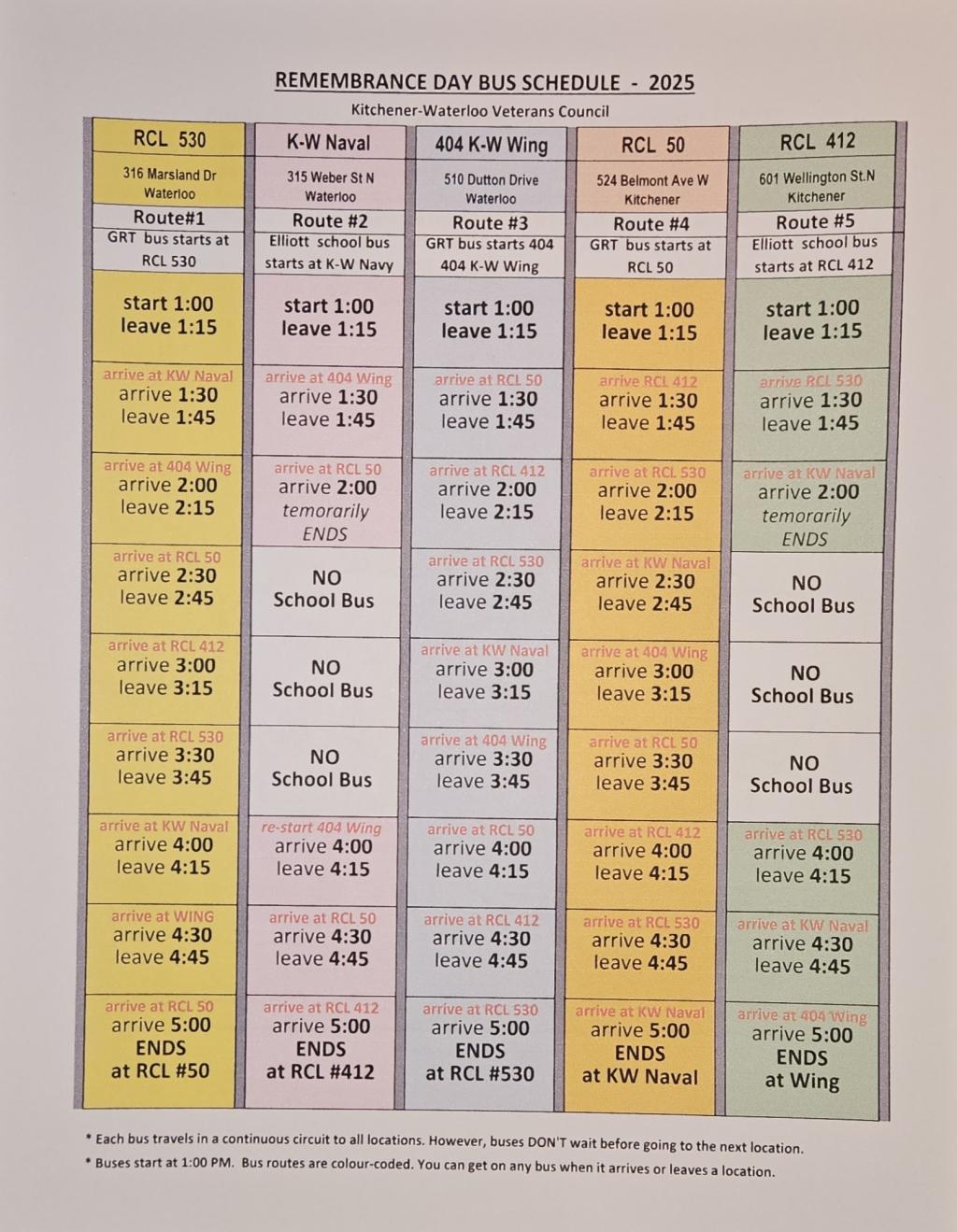 Bus Schedule and Map